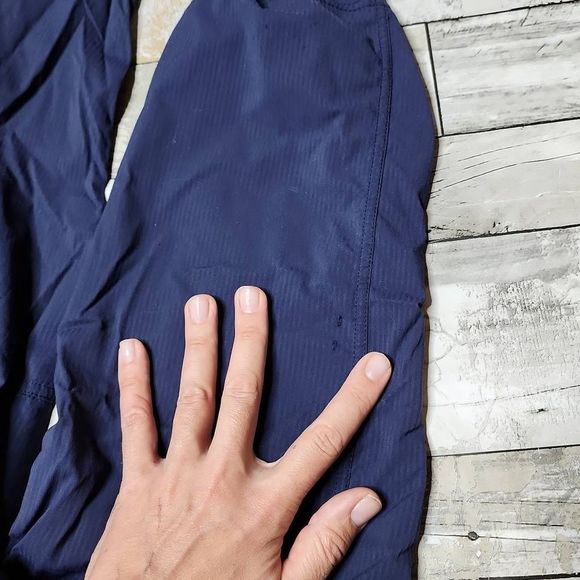 Lululemon lab dance studio pants blue black adjustable ankle 32" pants - Picture 11 of 11